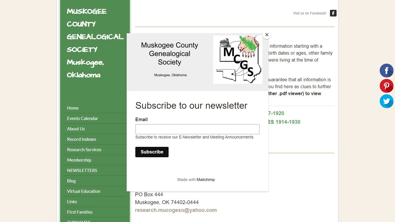 Muskogee County Divorce Record Indexes